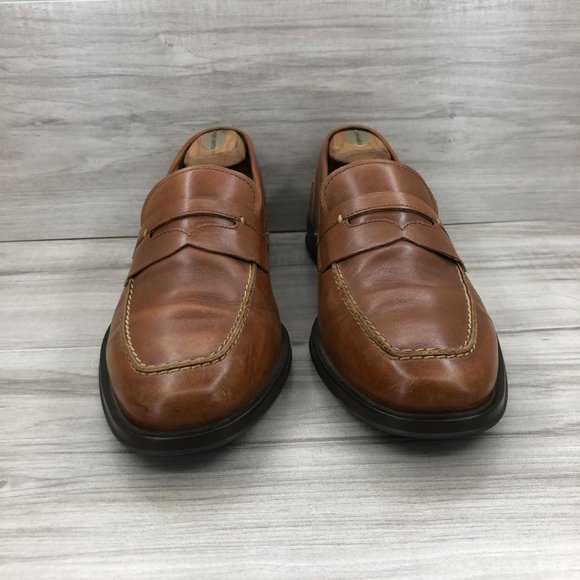 Cole Haan Loafers Men's 10.5 Brown Leather Penny Slip On Shoes - Picture 7 of 12